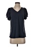Green Envelope Black Short Sleeve Top Size S - photo 1