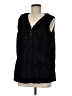 Weekend 100% Polyester Black Faux Fur Vest Size M - photo 1