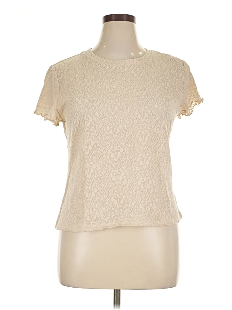 Pre-owned Gap Short Sleeve T-shirt In Ivory
