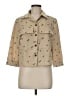 Willi Smith Tan 3/4 Sleeve Button-Down Shirt Size M - photo 1