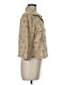 Willi Smith Tan 3/4 Sleeve Button-Down Shirt Size M - photo 4