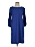 Ann Taylor Solid Blue Casual Dress Size S - photo 1