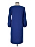 Ann Taylor Solid Blue Casual Dress Size S - photo 2