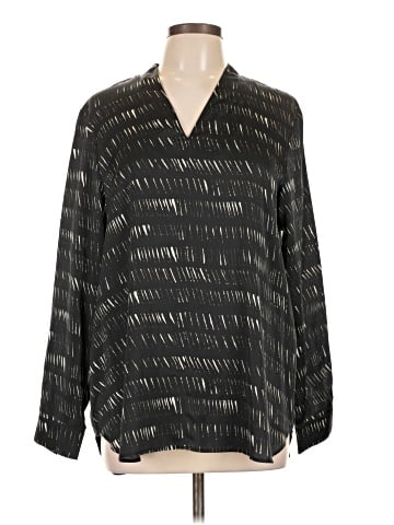Eileen Fisher Long Sleeve Silk Top (view 1)