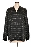 Eileen Fisher Black Long Sleeve Silk Top Size L - photo 1