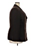 Mary McFadden 100% Polyester Brown Blazer Size 18 - photo 4