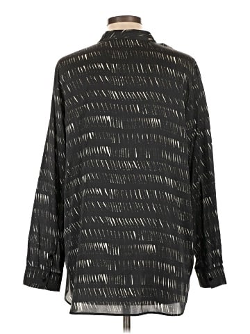 Eileen Fisher Long Sleeve Silk Top (view 2)