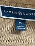 Karen Scott 100% Cotton Tan Pullover Sweater Size XL - photo 7