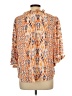 Democracy 100% Rayon Orange 3/4 Sleeve Blouse Size L - photo 2