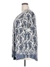 Rose + Olive Paisley Silver Short Sleeve Blouse Size 3X - photo 5
