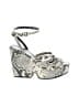 Robert Clergerie Animal Print Ivory Wedges Size EU 37 - photo 1