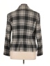 AK Anne Klein 100% Lambswool Plaid Gray Wool Blazer Size 16 - photo 2