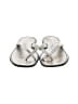 Sigerson Morrison Silver Flip Flops Size 10 - photo 2