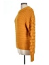 Elodie Solid Orange Pullover Sweater Size L - photo 5