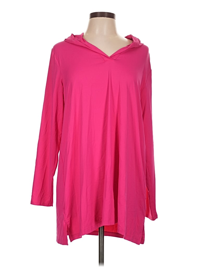 Pre-owned Lands' End Casual Dress In Pink