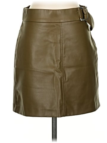 Zara Faux Leather Skirt (view 1)