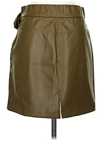 Zara Faux Leather Skirt (view 2)