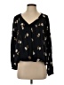 Billabong 100% Rayon Black Long Sleeve Blouse Size S - photo 1