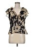Rails 100% Viscose Black Short Sleeve Blouse Size M - photo 1
