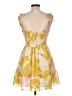 Hutch 100% Polyester Hearts Yellow Cocktail Dress Size L - photo 2