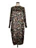 Japparel 100% Polyester Print Black Casual Dress Size 1X - photo 1