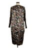 Japparel 100% Polyester Print Black Casual Dress Size 1X - photo 2