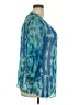 Jaclyn Smith 100% Polyester Teal 3/4 Sleeve Blouse Size XXL - photo 4