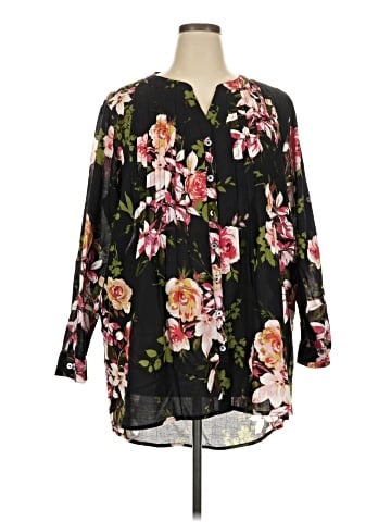 Roaman's 3/4 Sleeve Blouse (view 1)
