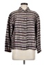 Chico's Design Tweed Gray 3/4 Sleeve Silk Top Size Med (1) - photo 1