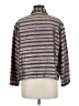 Chico's Design Tweed Gray 3/4 Sleeve Silk Top Size Med (1) - photo 2
