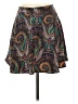 Lush 100% Polyester Paisley Brown Casual Skirt Size S - photo 2