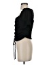 WAYF 100% Polyester Black Short Sleeve Top Size S - photo 5