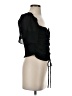 WAYF 100% Polyester Black Short Sleeve Top Size S - photo 4