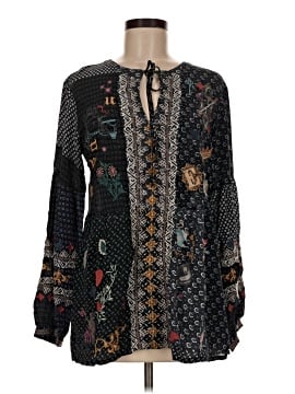 Johnny Was Long Sleeve Silk Top (view 1)