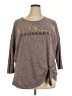 Assorted Brands Brown 3/4 Sleeve Top Size 2X - photo 1