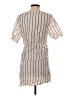 Sabo 100% Polyester Stripes Tan Casual Dress Size XS - photo 2