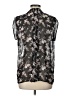Black Rainn 100% Polyester Black Short Sleeve Blouse Size L - photo 2