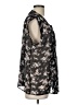 Black Rainn 100% Polyester Black Short Sleeve Blouse Size L - photo 4