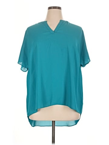 Worthington Short Sleeve Blouse (view 1)