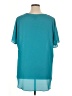 Worthington 100% Polyester Teal Short Sleeve Blouse Size 1X - photo 2