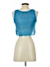 Nasty Gal Inc. 100% Polyester Blue Sleeveless Top Size S - photo 2