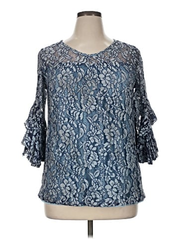 Suzanne Betro 3/4 Sleeve Blouse (view 1)