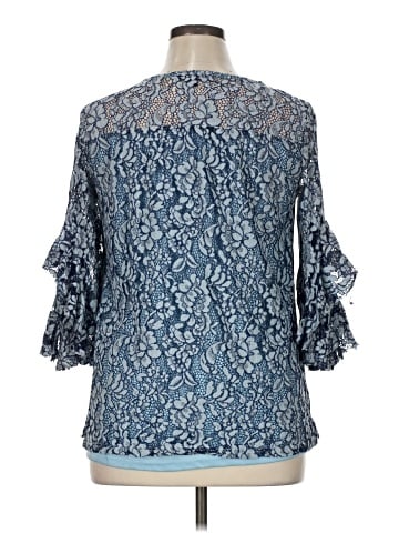 Suzanne Betro 3/4 Sleeve Blouse (view 2)