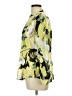 Chic Connection 100% Cotton Print Green Long Sleeve Blouse Size L - photo 5