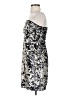 Decode 1.8 100% Polyester Metallic Silver Cocktail Dress Size 2 - photo 5