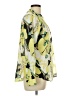 Chic Connection 100% Cotton Print Green Long Sleeve Blouse Size L - photo 4