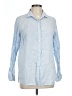 J. McLaughlin 100% Linen Blue Long Sleeve Button-Down Shirt Size L - photo 1
