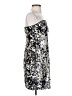 Decode 1.8 100% Polyester Metallic Silver Cocktail Dress Size 2 - photo 4
