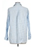 J. McLaughlin 100% Linen Blue Long Sleeve Button-Down Shirt Size L - photo 2