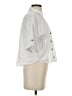 Zara White 3/4 Sleeve Button-Down Shirt Size S - photo 4